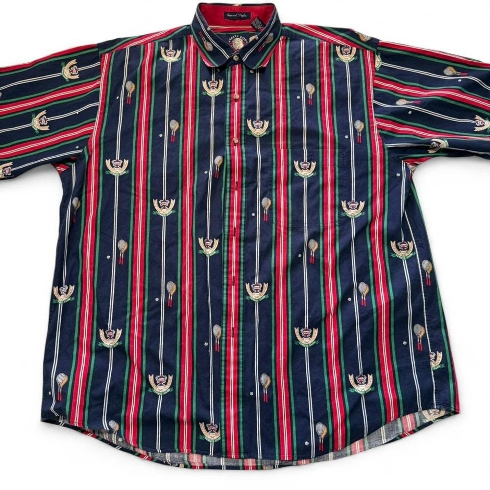 Salty Dog Gant Style Preppy Tennis Club Shirt‎ L